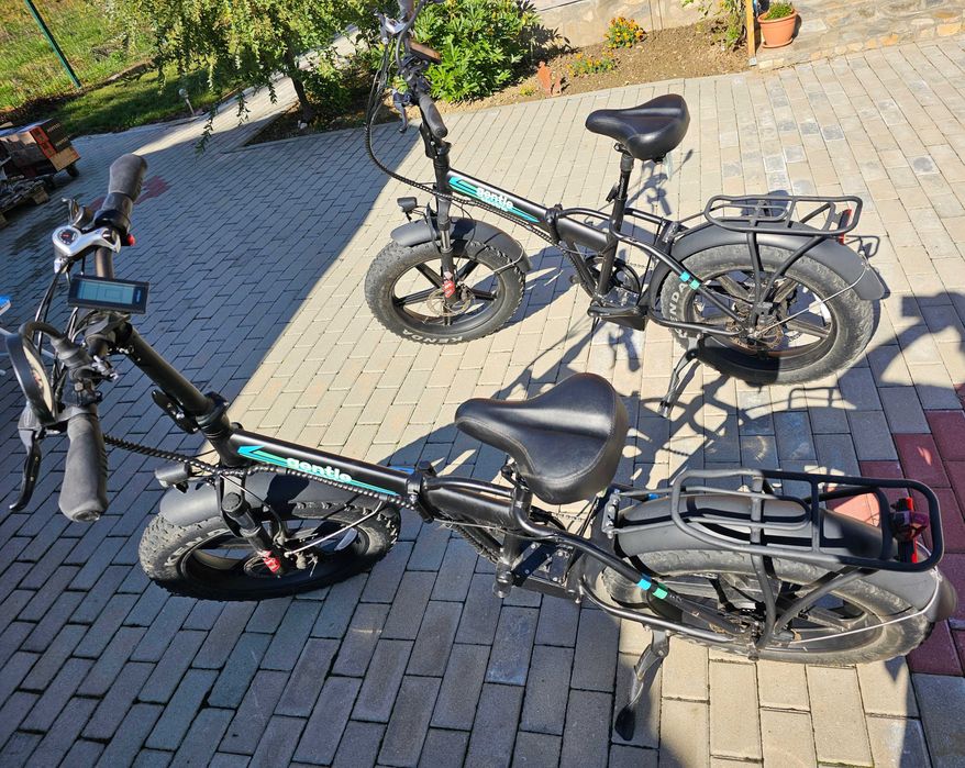 2 piese Bicicletă electrică FATBIKE pliabilă second-hand