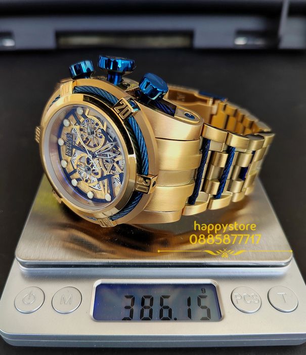 часовник INVICTA Zeus-Reserve Gold 52 mm, Инвикта нов