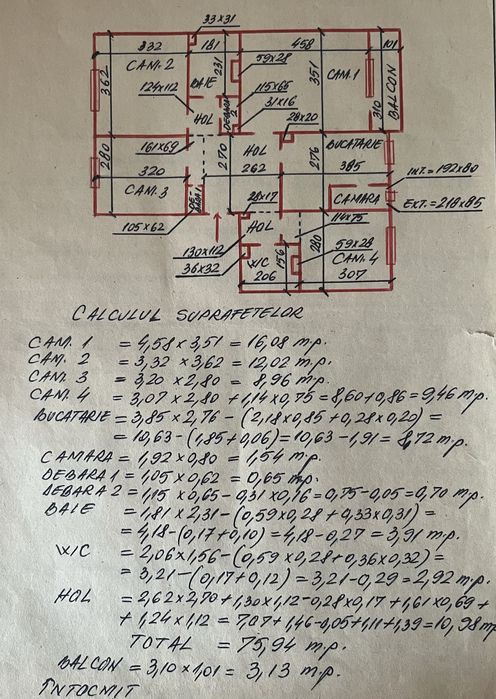 Proprietar vand apartament 4 camere