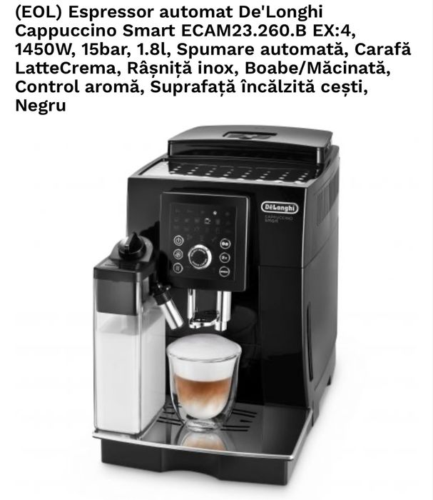 Espressor Cafea Automat Delonghi Capuccino Smart