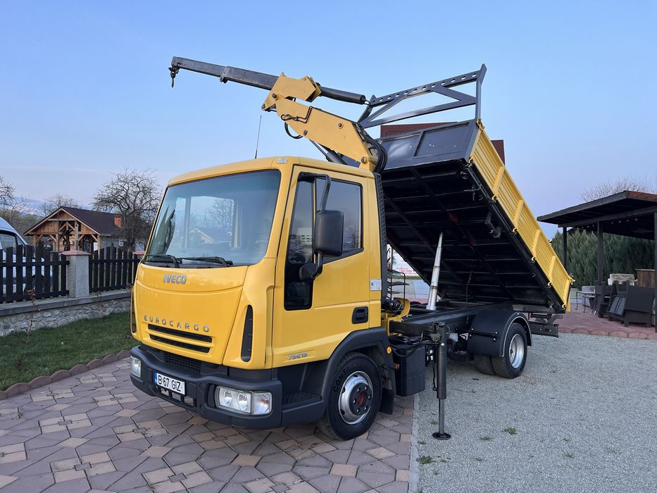 Miniexcavator de închiriat si basculabila cu macara