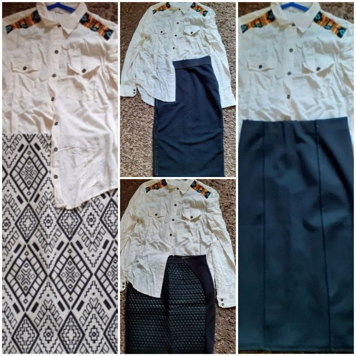 Brend original tinuta /fusta+ camasa 80 lei