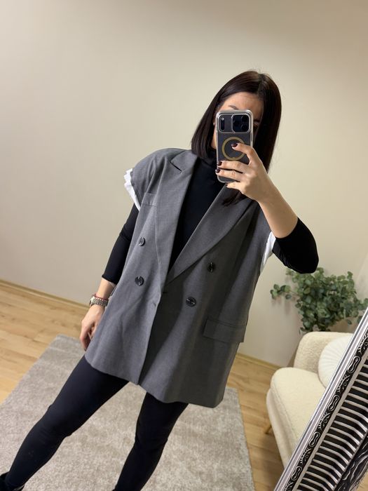 Дамски елегантен елек без ръкави