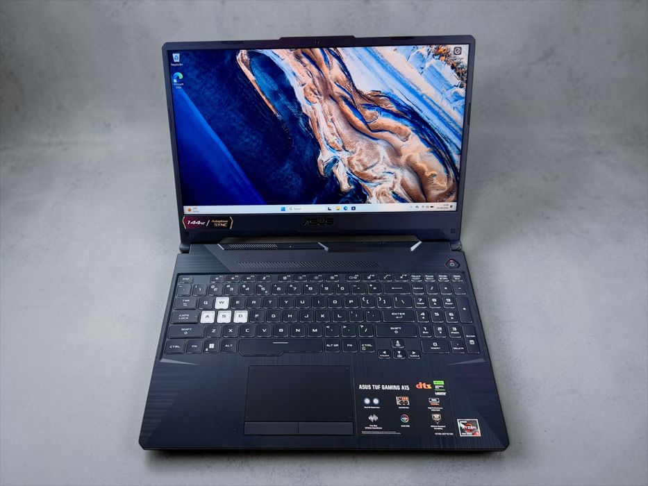 ASUS TUF Gaming A15 15.6" FHD 144Hz AMD Ryzen 5 7535HS 32GB DDR5 512GB SSD NVIDIA GeForce RTX 2050 4GB Перфектен! Гаранция!
