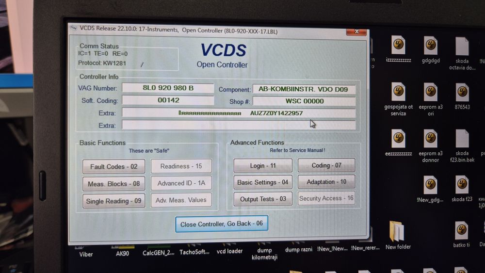 Километраж audi a3 8L,бензин VDO S3  нов дисплей