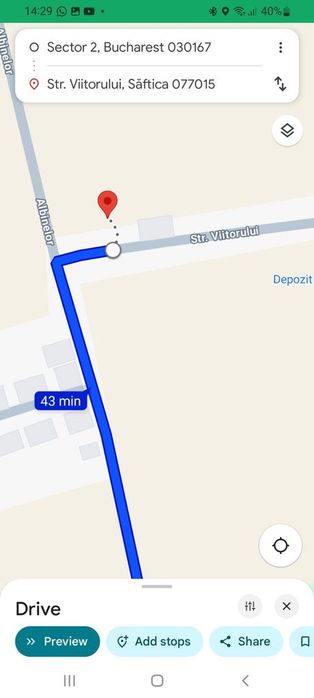 Balotesti, Sat Saftica Teren 491mp