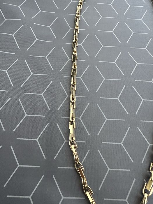 Lant+cruce (plin) de Aur 65 cm