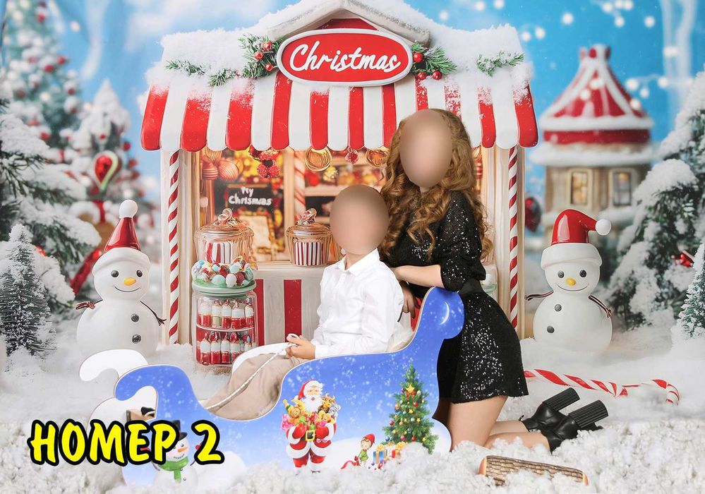 Големи Коледни Студийни Фонове 300х200 см