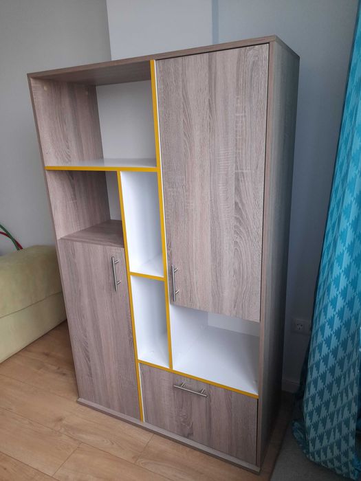 Бюро, Офис работна маса с полица/рафт (Явор) и Гардероб тип секция