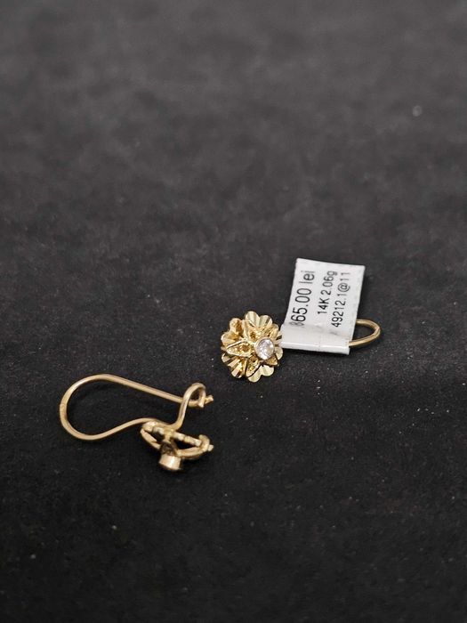 Cercei aur 14K 2.06gr (49212.1 AG 11 Piata Nicolina) 2 ani garantie!