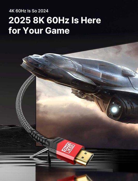 Cablu HDMI 2.1 8K 3m 48Gbps 8K HDMI 2.1 HDR eARC Dolby Atmos HDCP