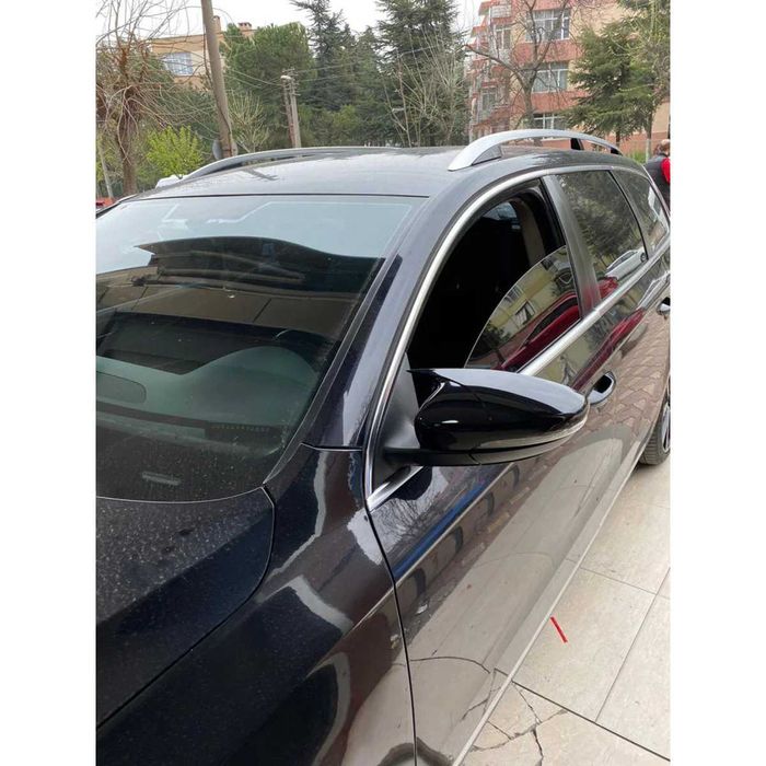 Capace Oglinzi M Style Batman Volkswagen VW Passat B7, Negru Lucios