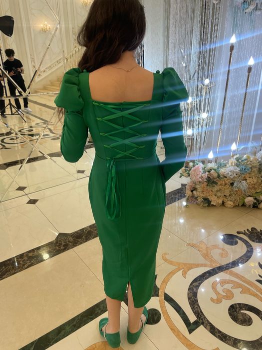 Платье зеленая + туфли