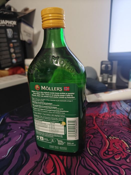 Ulei peste Mollers Tran cu lămâie 500ml SIGILAT