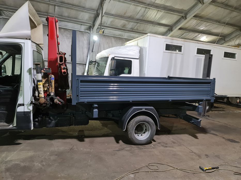 Montare macarale bene basculabile iveco Mercedes isuzu nissan VW LT