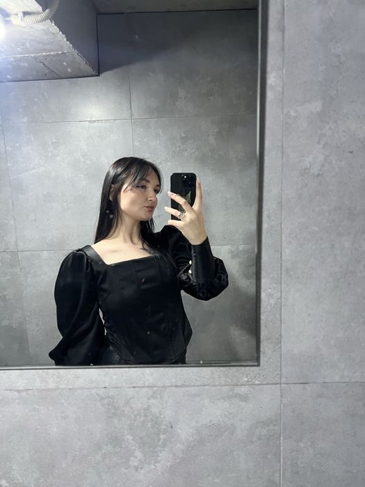 Блузка черная размер s