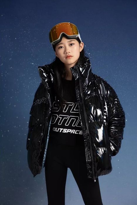 Пуховик оверсайз для девочки