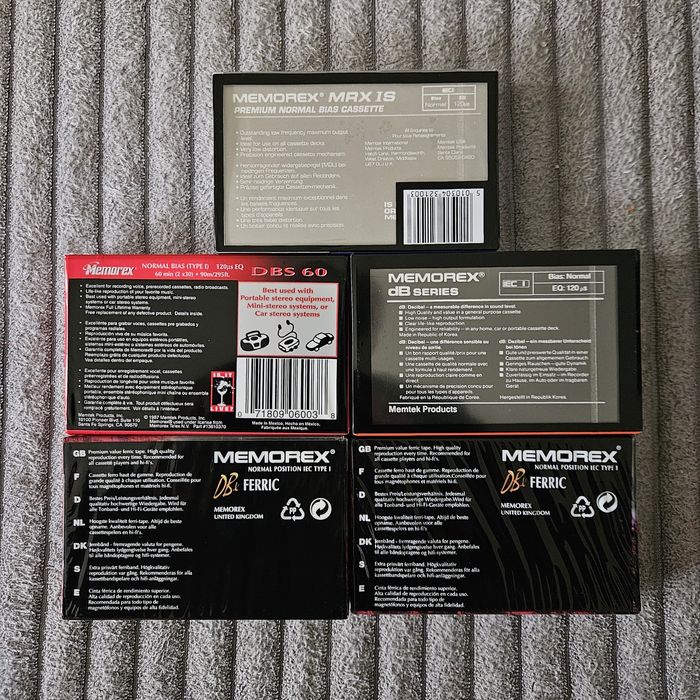 5 Casete Audio Memorex