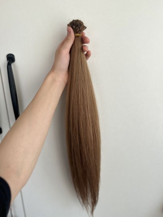 Натуральные волосы(карамельный оттенок)