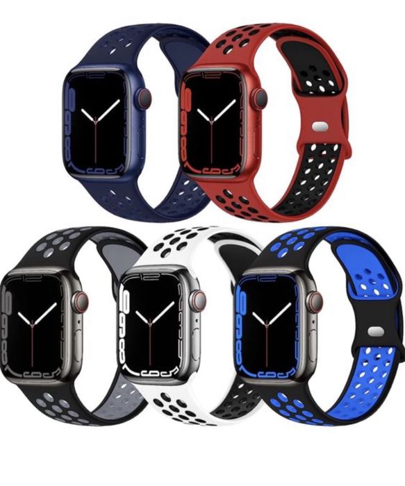 Curea Husa Band Soft TPU Perforat Incarcator Ceas Apple Watch