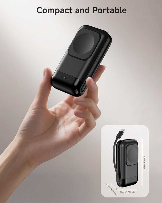 2 в 1 преносимо зарядно за Galaxy Watch 8/8