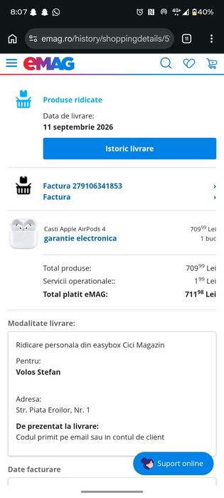 Airpods 4 (garanție 2 ani)