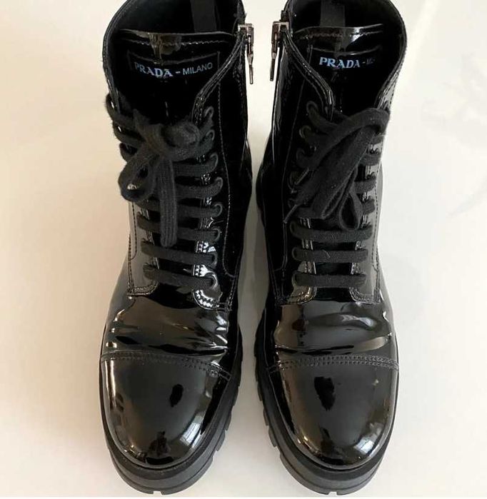 Женские лаковые ботинки PRADA-Milano Привезли с Америки