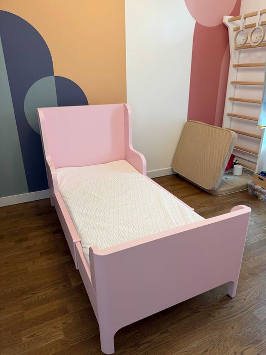 Pat Extensibil Copil IKEA BUSUNGE + Saltea VIMSIG 80x200