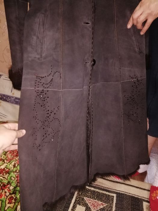 Продам турецкую дубленку с натуральным мехом..