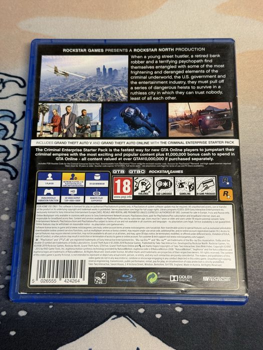 Grand Theft Auto V ( GTA 5 ) ps4