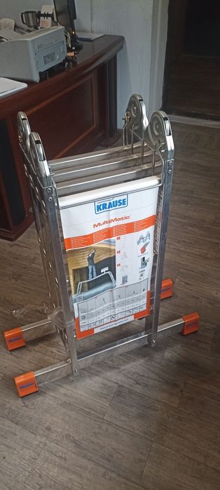 Лестница шарнирная стремянка трансформер Krause Multimatic 4x3