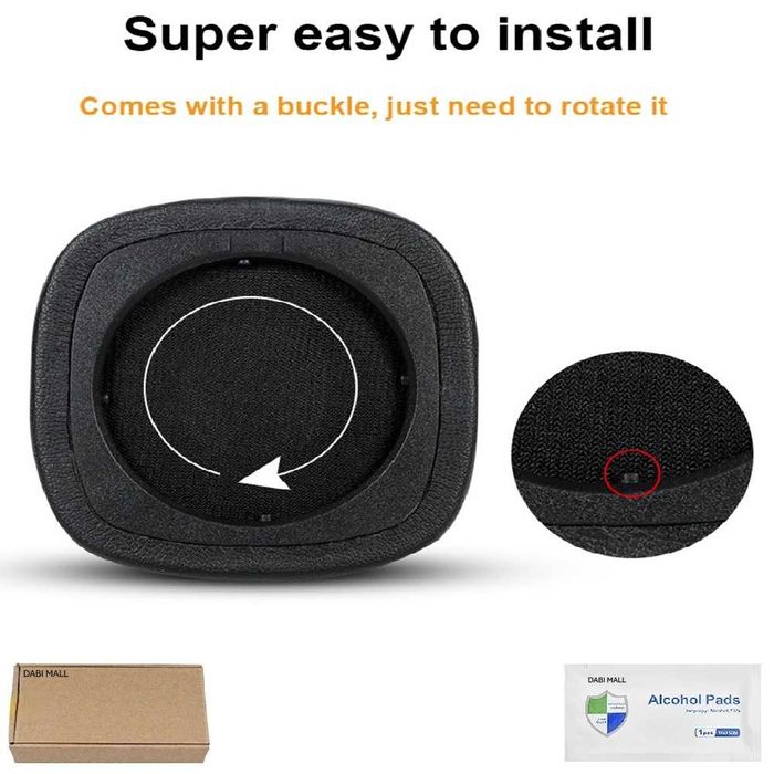 Set 2 bureti pentru casti Marshall Major IV 4 On-Ear, Spuma cu memorie