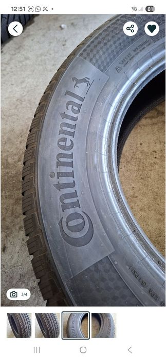 1buc 235 65 R17 Continental iarna M+S cauciuc anvelopa ms 17