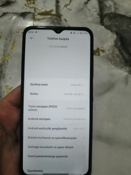 Poco M5 8/128GB holati yaxshi