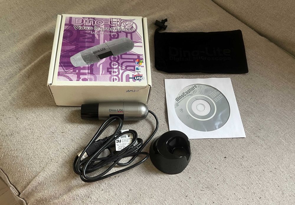 Microscop digital Dino Lite Pro AMH EUT USB 10x 200x set complet