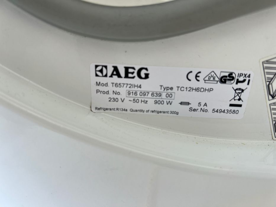 Сушилня AEG Lavamat -7кг,термопомпа,мод.Т65772144