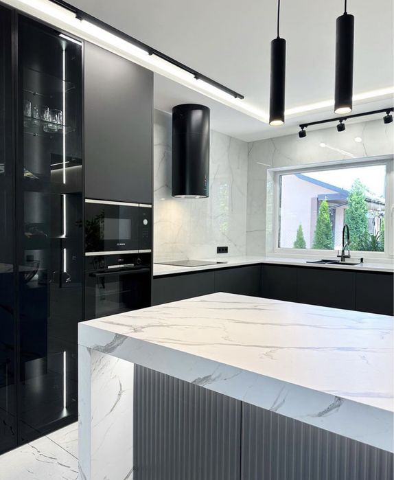 Кухонный гарнитур премиального качества в стиле минимализм