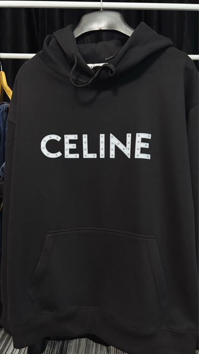 Hanorac CELINE Unisex M Negru Oversized Hoodie Premium