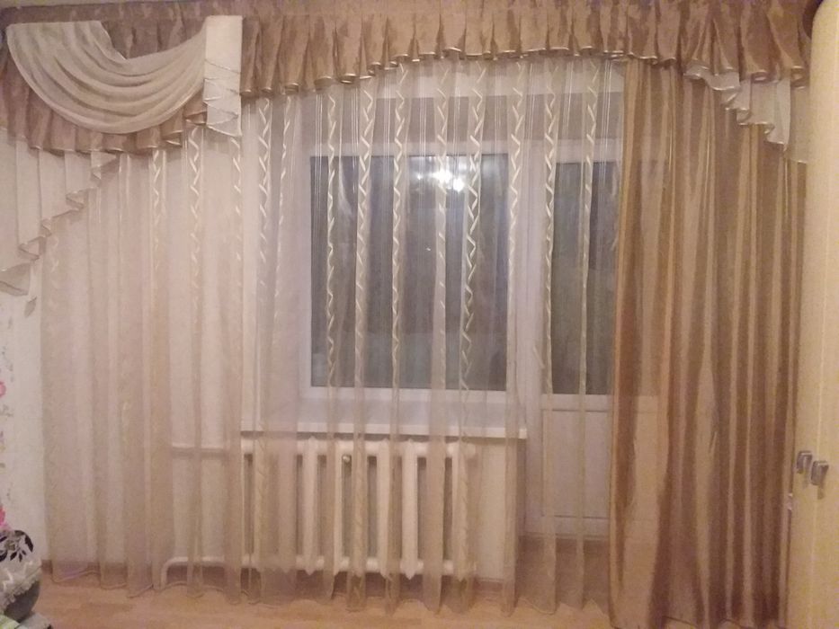 Комплект штор с ламбрекеном