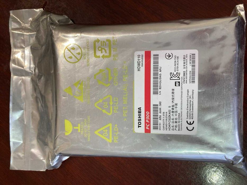 HDD Toshiba 1Tb yangi original