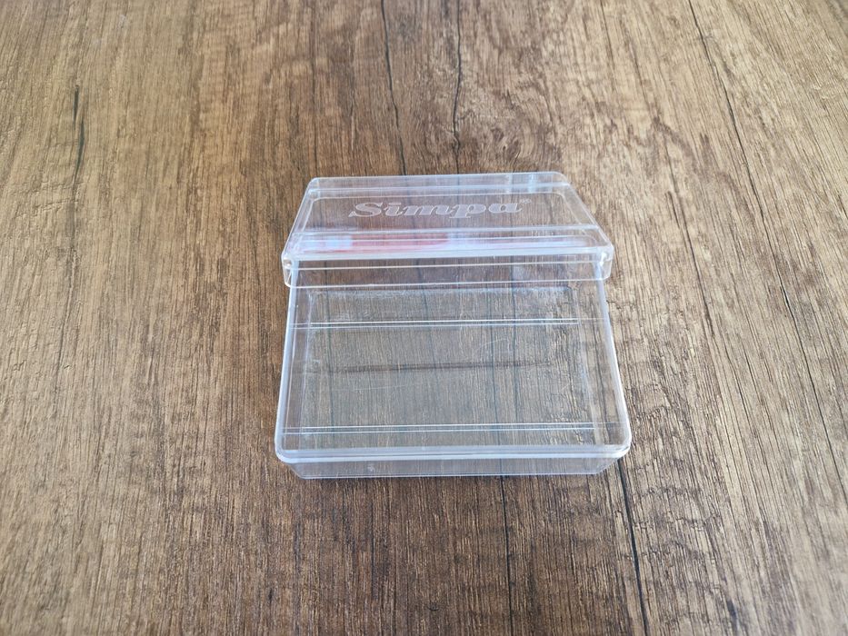 Празна пластмасова кутия, кутия за съхранение, прозрачна,