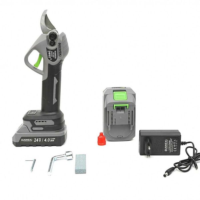 Градинска - лозарска aкумулаторна ножица 24V 4Ah HAWEK