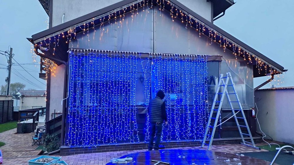 Perdea lumini / ghirlanda sarbatori profesionala,  stradala - Brayton