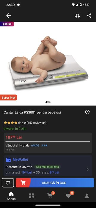 Cantar laica bebe - baby lane PS 3001