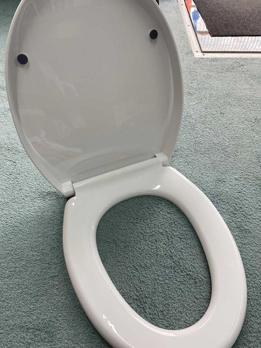 Capac toaleta cu inchidere lenta, alb, Vivo WTS-113