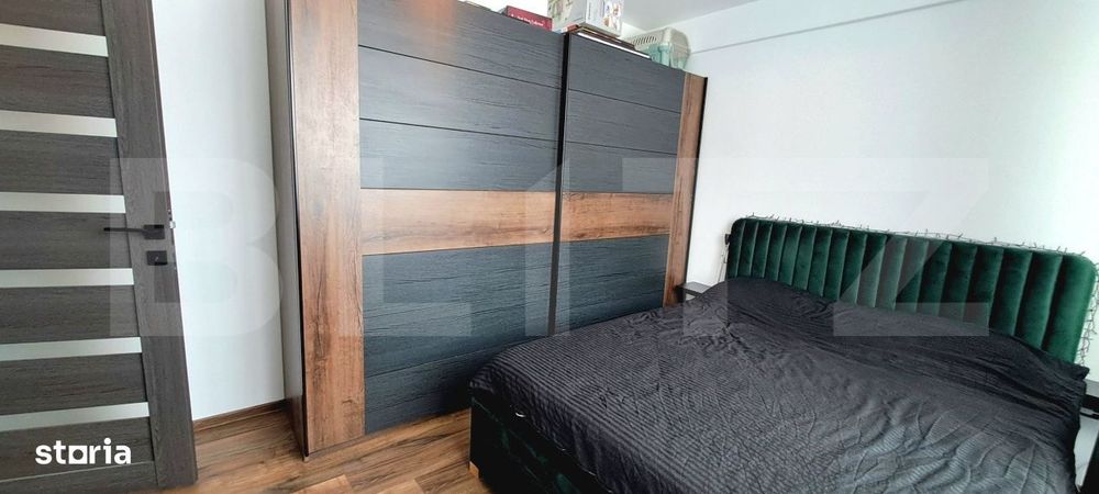Apartament cu 3 camere, 50 mp, la etajul 2, cu balcon, in zona Tineret