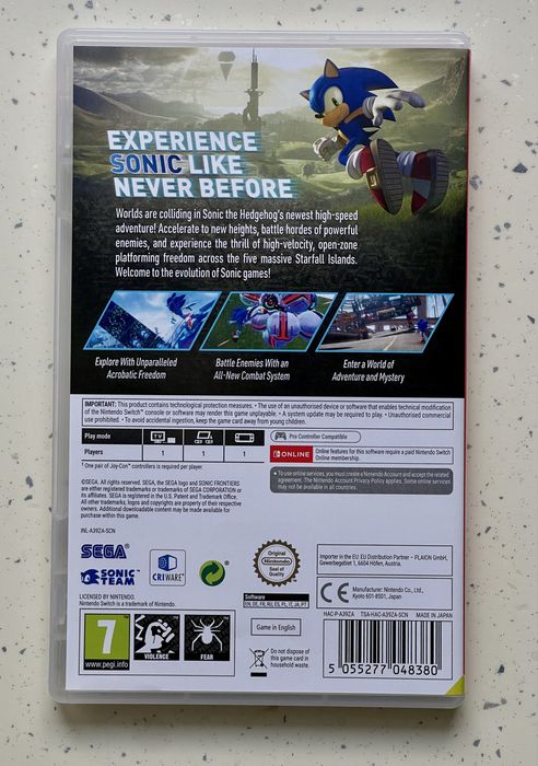 Joc Sega Sonic Frontiers Nintendo Switch