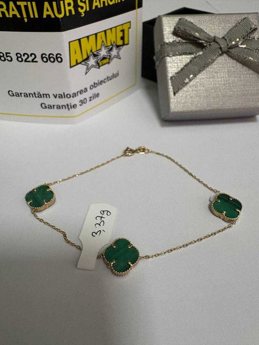Bratara Cu Trifoi Aur 14k 3.37gr (cdc)