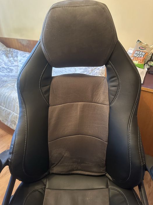 Геймърски стол с кожа алкантара