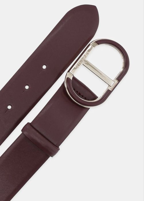Twinset колан цвят бургунди